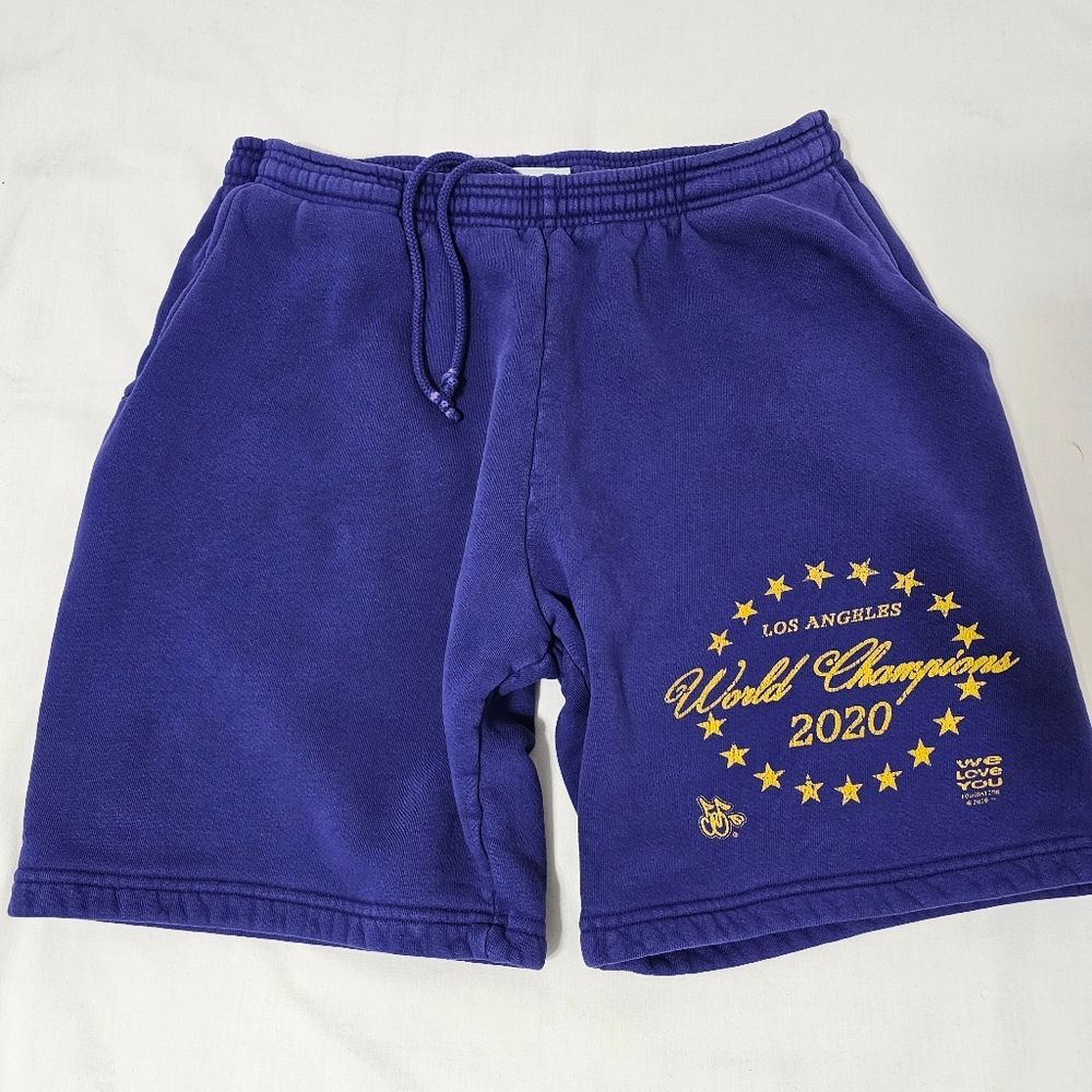 Cherry Los Angeles 2020 World Champions Purple Fleece Shorts XL – We Love You